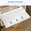 PawHut Jaula para Pájaros con Ruedas 78x52x132 cm Pajarera Metálica con Bandeja Extraíble 4 Puertas 4 Comederos 4 Perchas y Estante de Almacenaje para Canarios Periquitos Blanco, , large indicador imagen numero 4