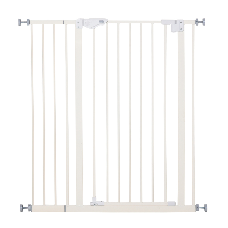 PawHut Barrera de seguridad para puertas Blanca para mascotas, , large Imagen numero 1