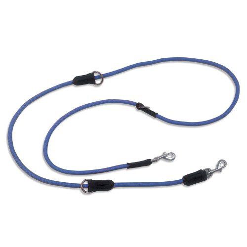 Correa con tres posiciones para perros color Azul