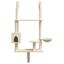 vidaXL Árbol rascador para gatos de pared crema 153 cm, , large indicador imagen numero 4