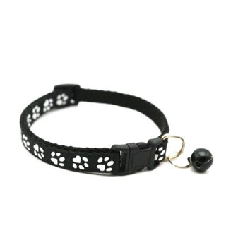 SW Collar negro con cascabel para gatos