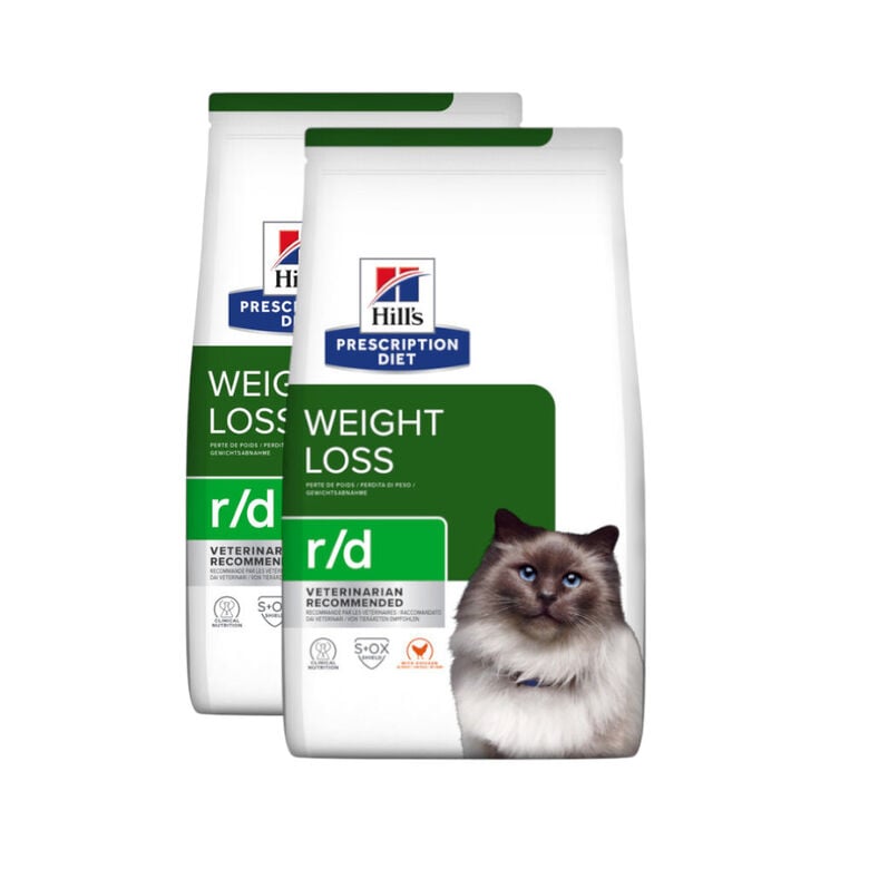 Hill&#039;s Prescription Diet Weight Loss Pollo pienso r/d para gatos thumbnail