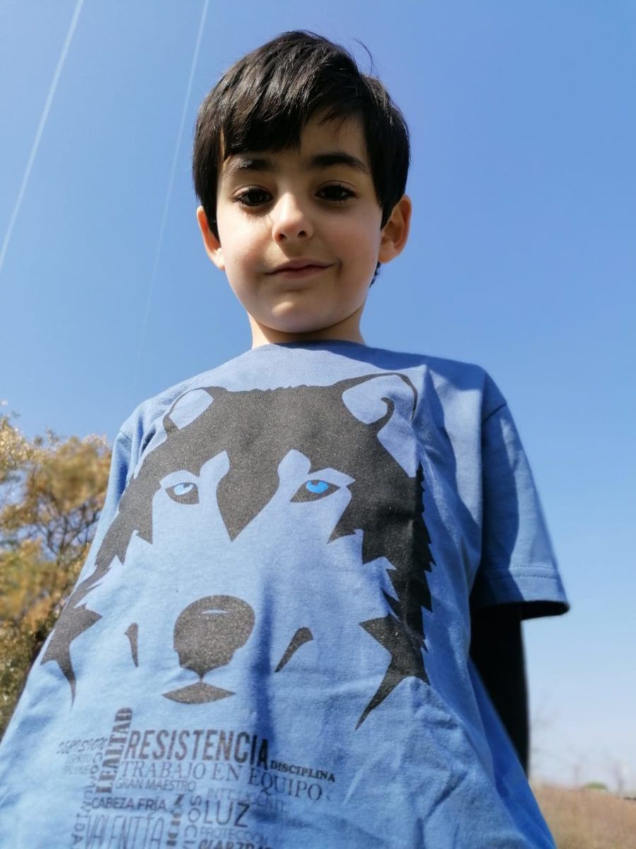 Camiseta niño/a lobo color Blanco thumbnail