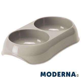 Moderna MP Gusto Recycled Comedero Doble Gris para perros