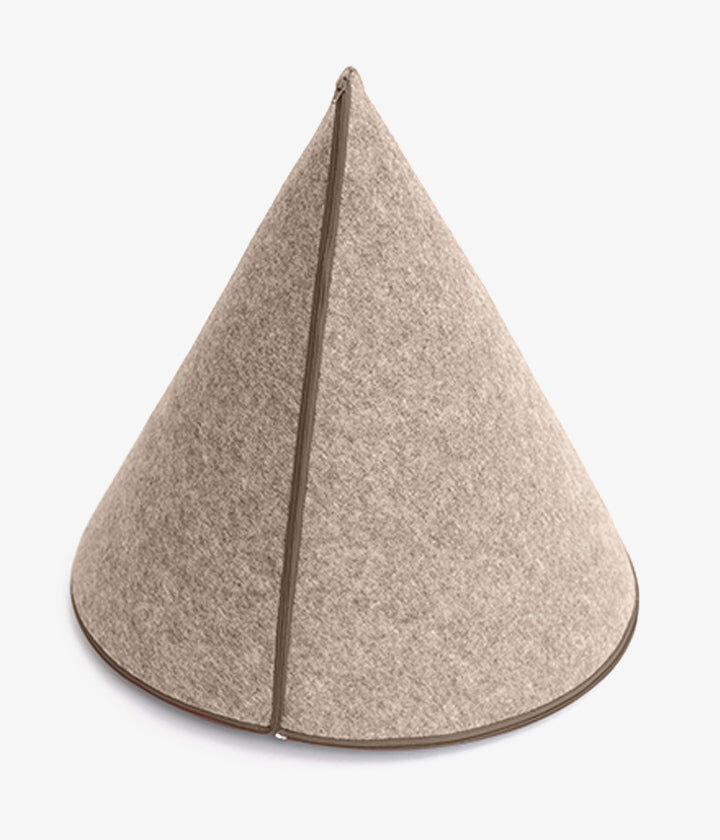 Pet and Co Cueva De Cama De Fieltro Beis Tonto - Perros, , large Imagen numero 2