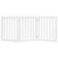 vidaXL Puerta para perros plegable 3 paneles madera álamo blanca 150cm, , large indicador imagen numero 9