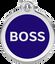 Placa identificativa Acero Inoxidable Boss Azul para perros, , large indicador imagen numero 1