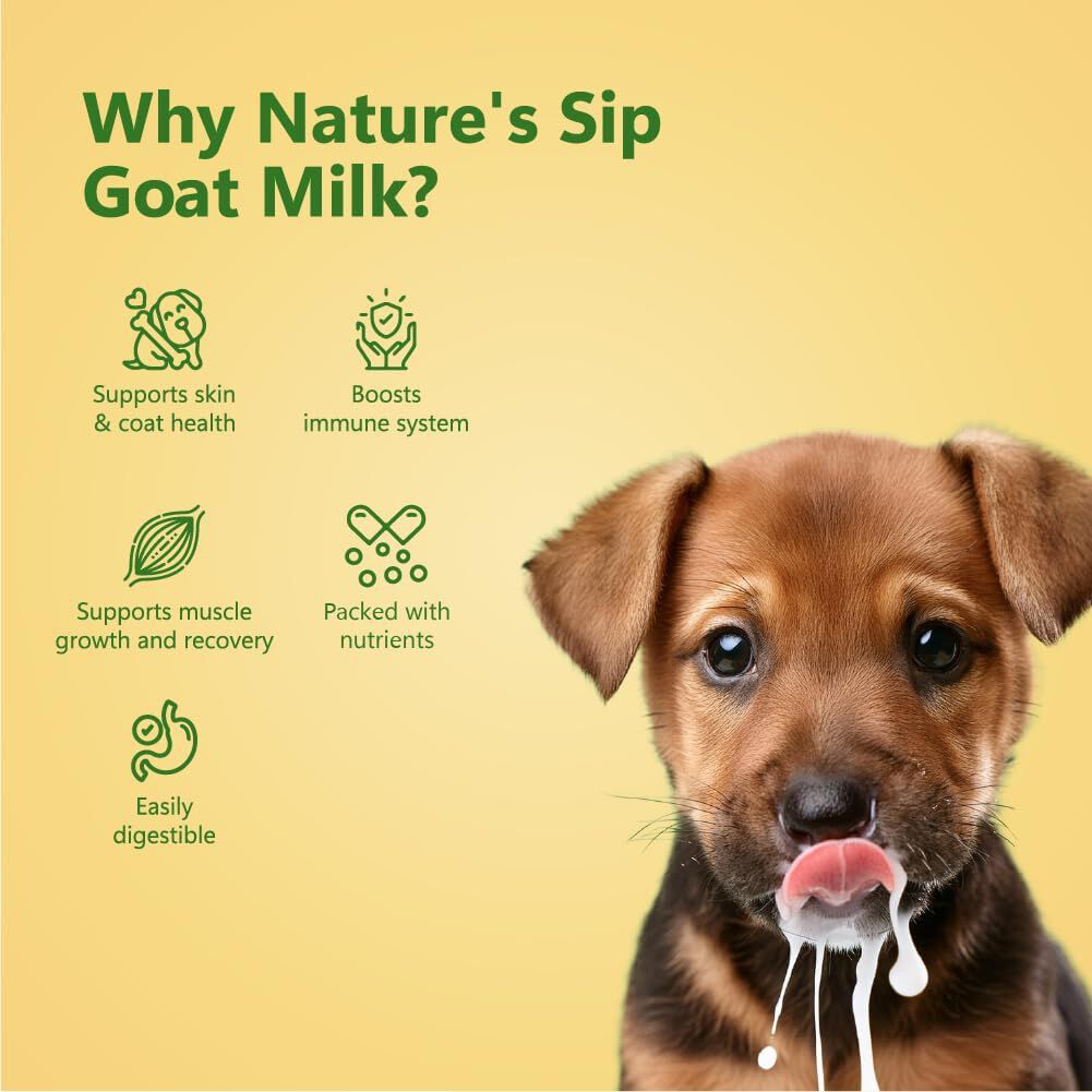 Nature's Sip para perros: leche de cabra con calabaza, semillas de calabaza, manzana y canela (150 g/5,29 oz), , large Imagen numero 4