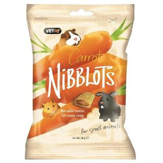 Snacks Nibblots para animales pequeños de Zanahoria sabor Natural
