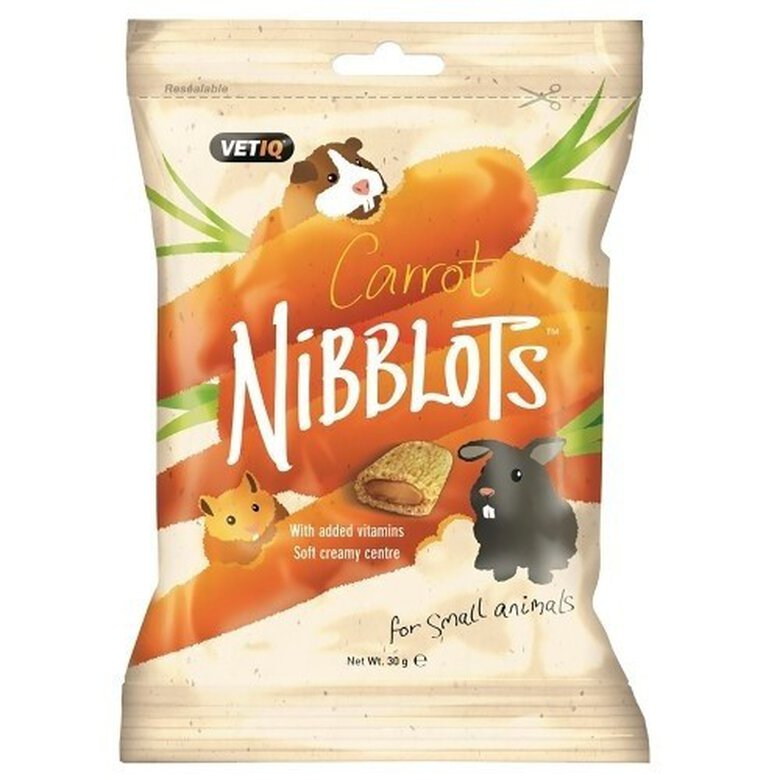 Snacks Nibblots para animales pequeños de Zanahoria sabor Natural, , large image number null
