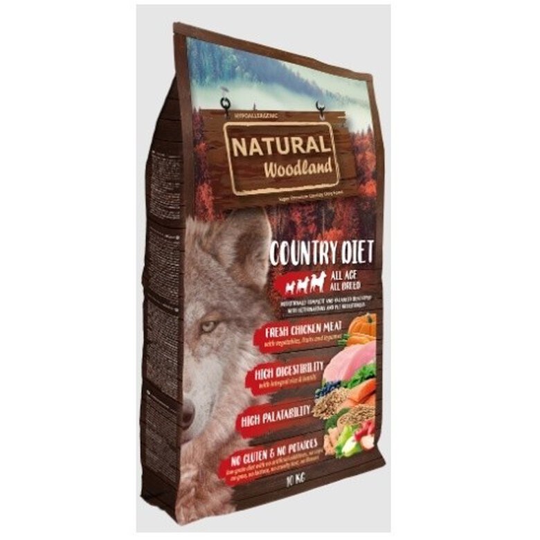 Natural woodland country diet pienso de pollo y pavo para perros, , large image number null