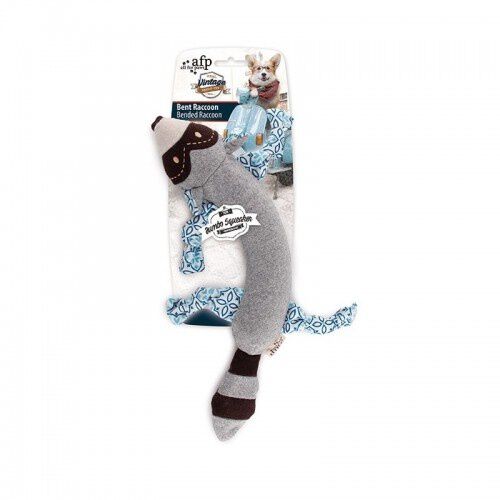 All for paws vintage mapache bent de peluche gris para perros, , large Imagen numero 1