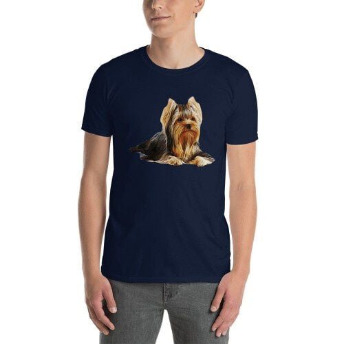 Mascochula camiseta hombre personalizada con tu mascota azul marino thumbnail