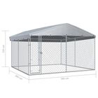 Perrera con toldo protector color Plateado, , large image number null