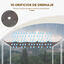 Outsunny Techo de Pérgola 3,5x2,5 m Techo de Repuesto Retráctil para Sombrilla Toldo de Tela para Cenador Jardín con 10 Orificios de Drenaje Café, , large indicador imagen numero 5