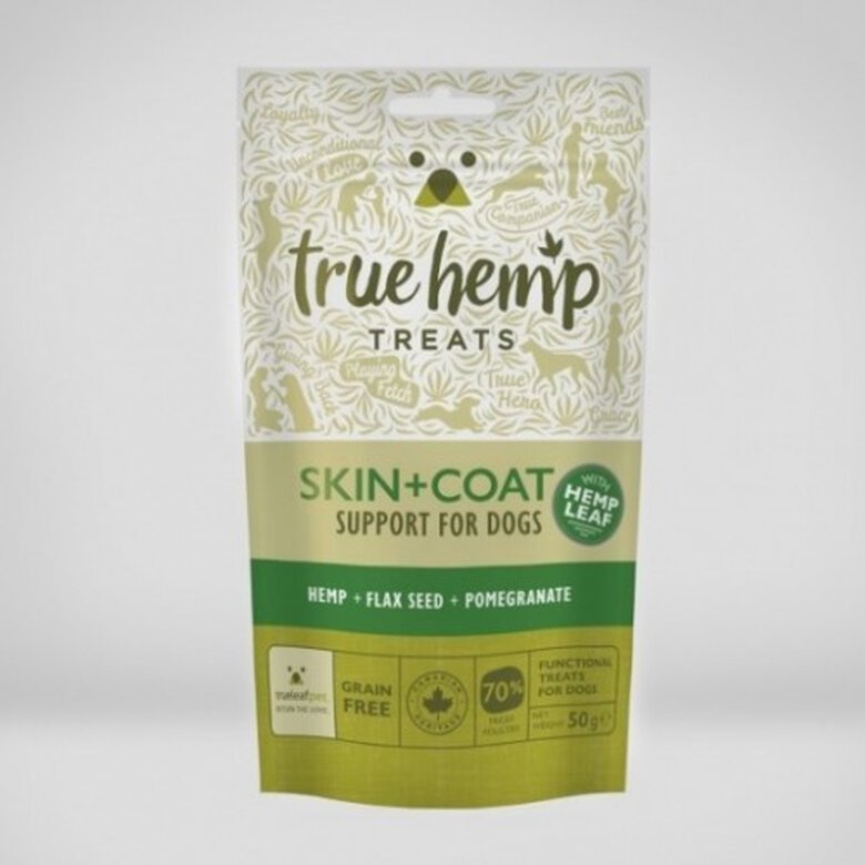 True leaf pet snack cáñamo sabor pollo para pelo y piel para perros, , large image number null