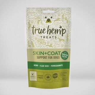 True leaf pet snack cáñamo sabor pollo para pelo y piel para perros