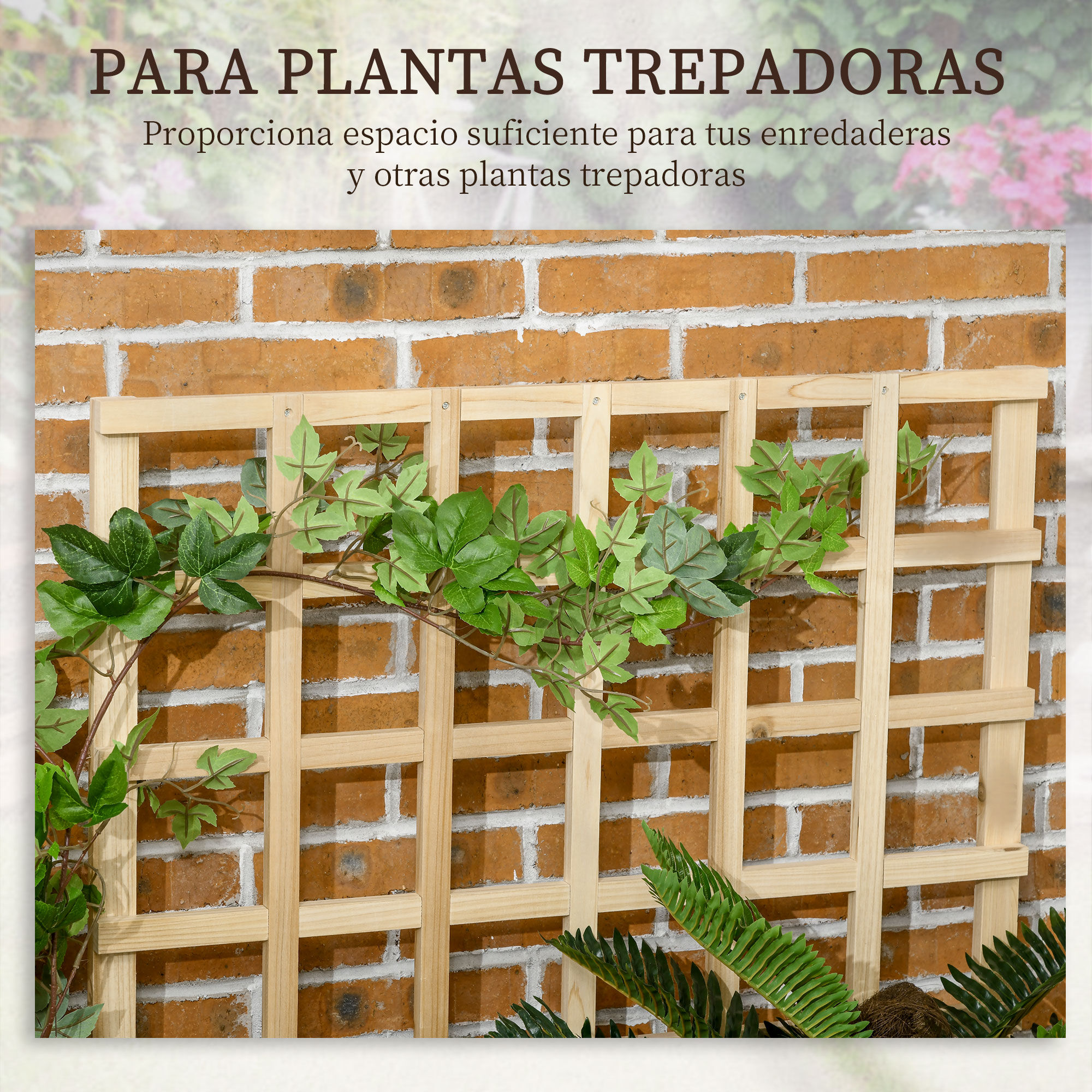 Outsunny Jardinera De Escalera Madera Natural thumbnail