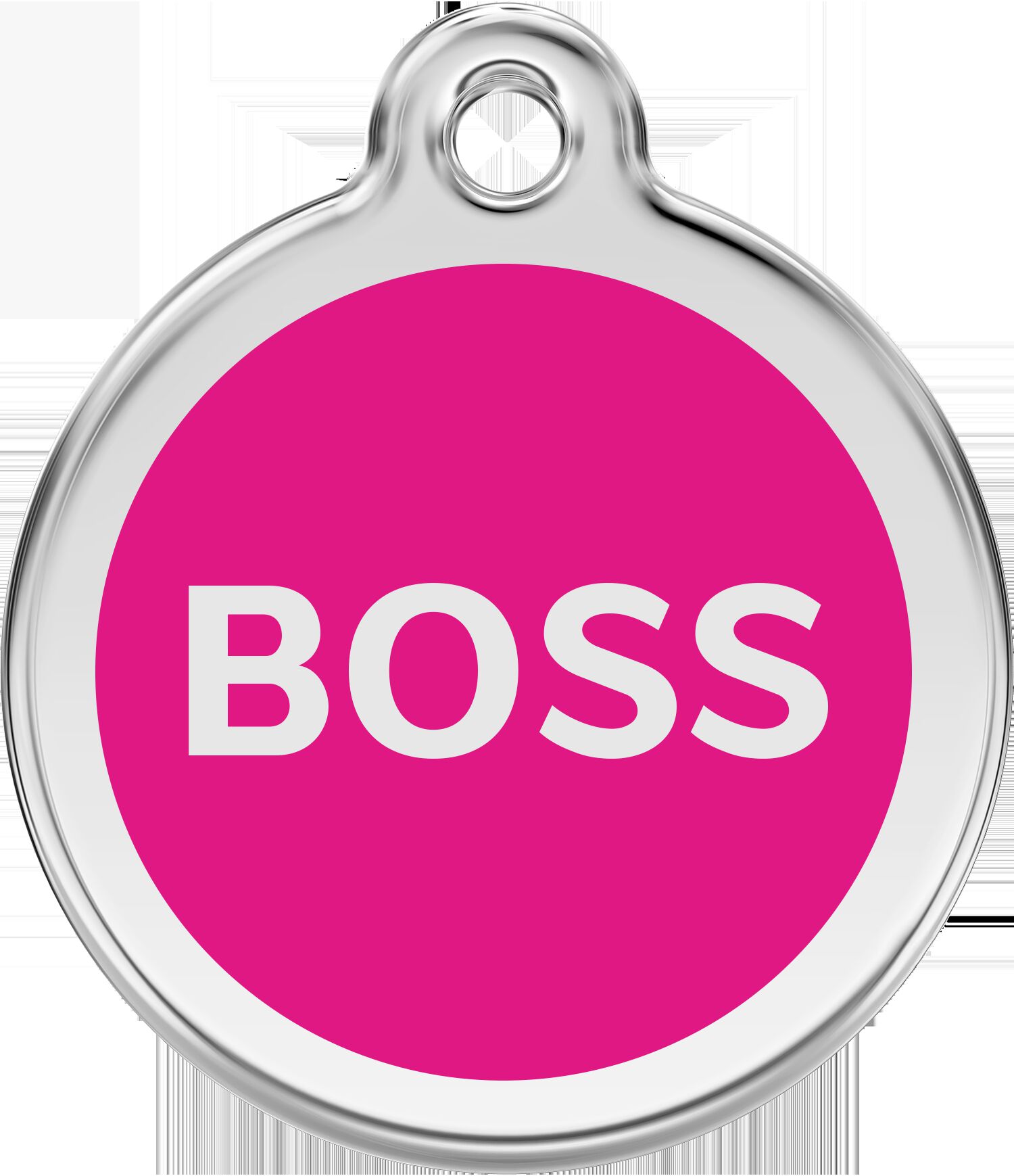 Placa identificativa Acero Inoxidable Boss Rosa Fuerte para perros, , large Imagen numero 5