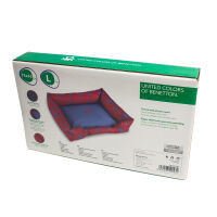 Benetton funda cuna Azul Huellas S:55 cm x 40 cm, , large Imagen numero 2