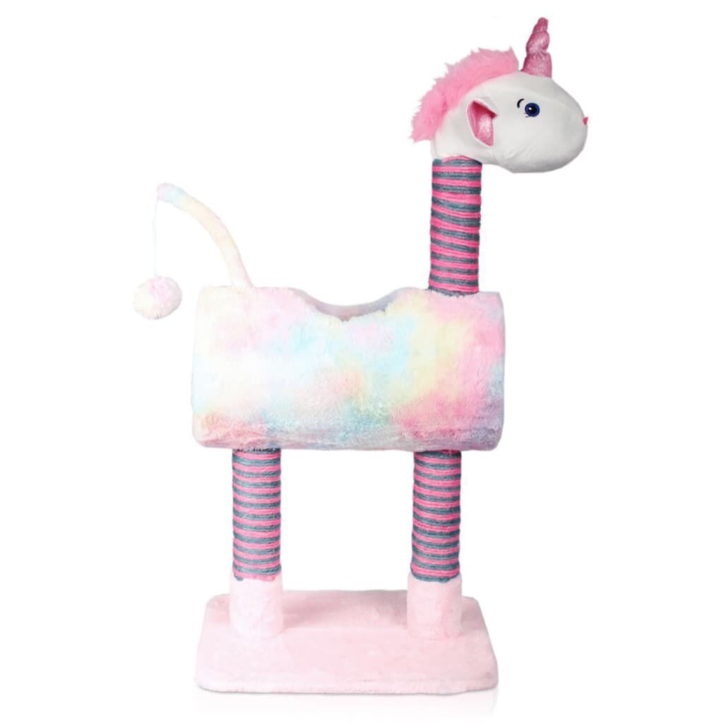 Pets Collection Rascador para gatos Unicorn rosa 40x30x85 cm, , large Imagen numero 2