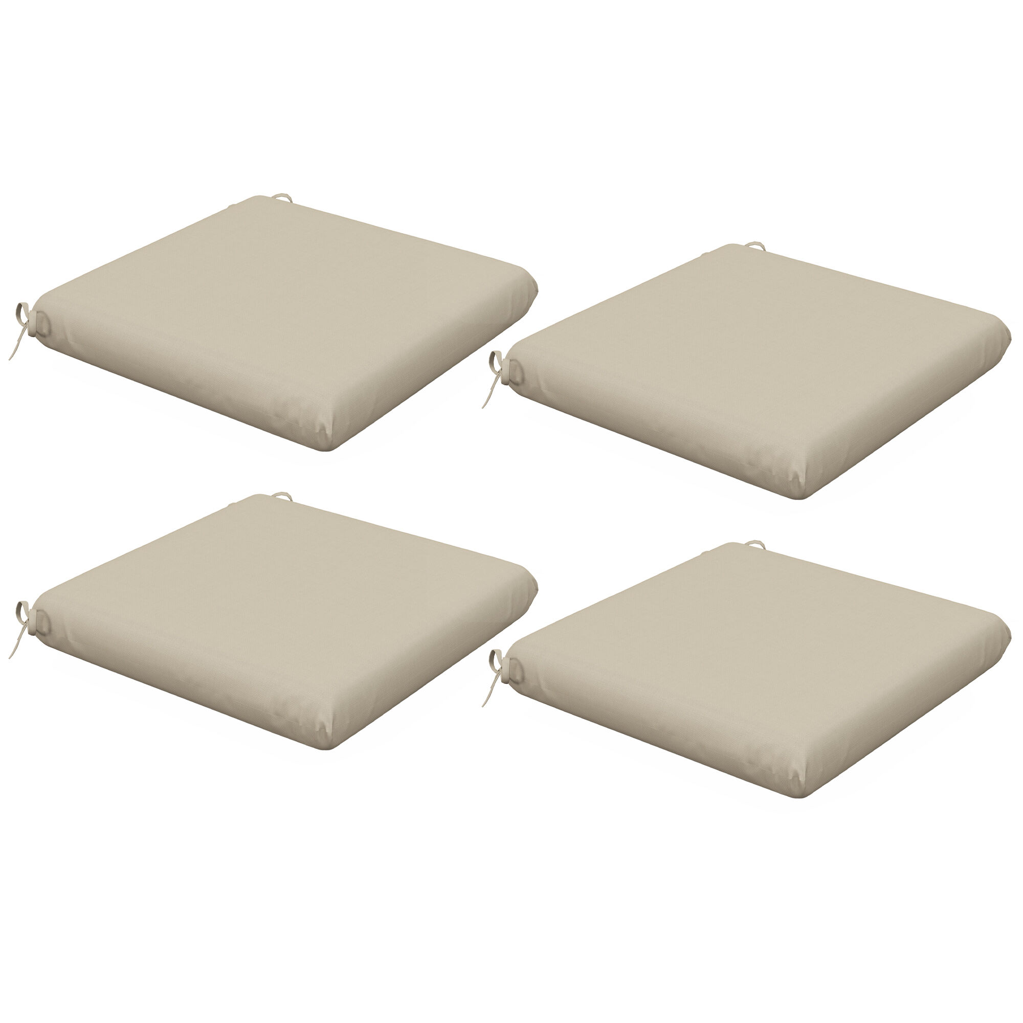 Outsunny Cojines para Sillas Beige, , large Imagen numero 1