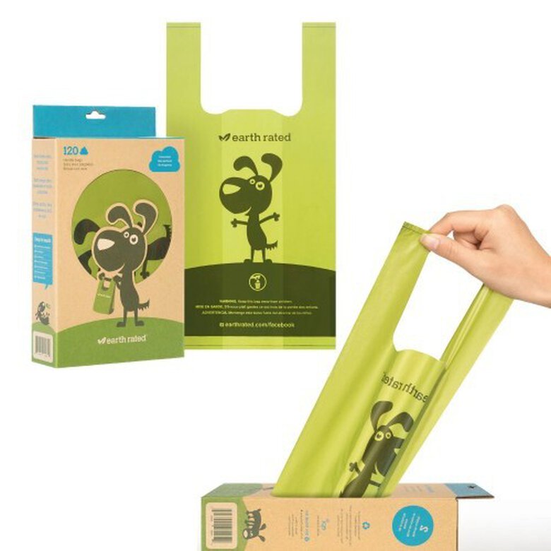 Bolsas biodegradables Earth Rated con asa olor Neutro, , large image number null