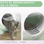 PawHut Arenero para Gatos con Cubierta Desmontable Caja de Arena para Gatos de Plástico con Pala Carga 4 kg 53x51x48 cm Verde, , large indicador imagen numero 4