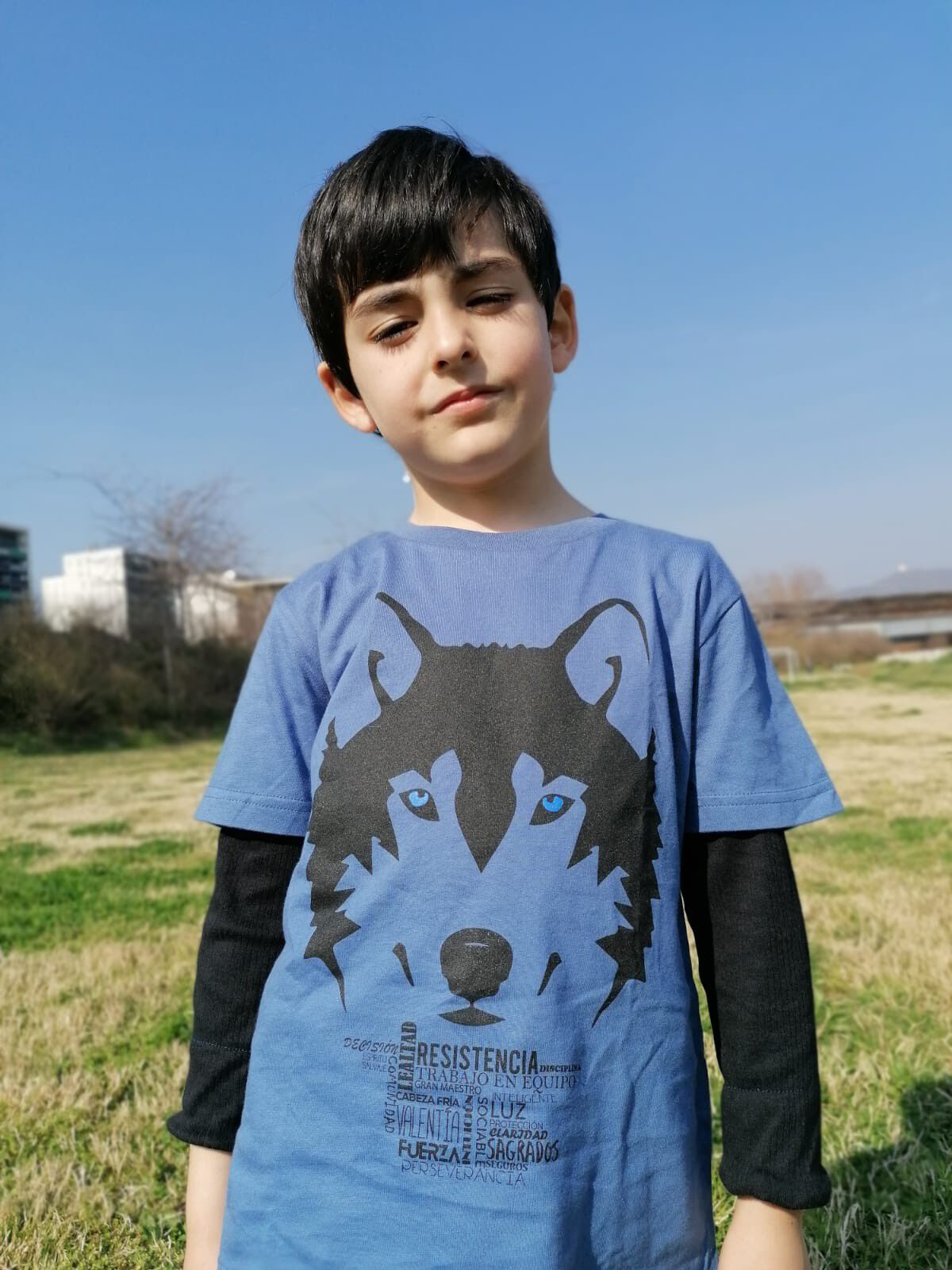 Camiseta niño/a lobo color Blanco thumbnail