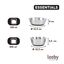 Leeby Comedero Acero Inoxidable con Base Goma para perros y gatos, , large indicador imagen numero 4