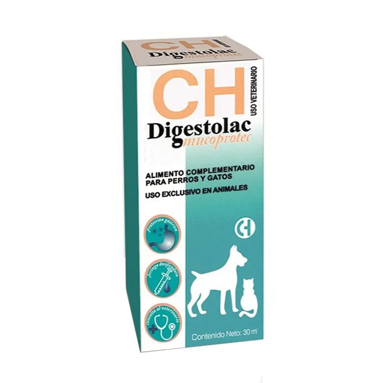 Digestolac Mucoprotec jarabe para proteger la mucosa gástrica de perros y gatos Chemical Ibérica