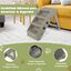 COSTWAY Escalera de Plástico Plegable para Mascotas, Escalera de Plástico con 4 Peldaños para Interior y Exterior, con Fieltro Blando, Ideal para Mascotas de Talla Pequeña y Mediana (Gris), , large indicador imagen numero 2