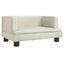 vidaXL Cama para perros de terciopelo crema 60x40x30 cm, , large indicador imagen numero 1