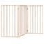 vidaXL Puerta para perros plegable 3 paneles madera de álamo 150 cm, , large indicador imagen numero 1