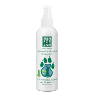 Menforsan Spray Antiamoníaco Limpiador de Bandeja para roedores, conejos y hurones