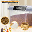 Nobleza - Contenedor de Comida para Mascotas 30L, Mascotas Caja de Alimentos con Ruedas Contenedor, Tapa abatible, hermética, Transparente, Ruedas y Pala, para Comida para Perros y Gatos, Gris, , large indicador imagen numero 5