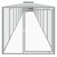vidaXL Gallinero con corral acero galvanizado gris claro 110x405x110cm, , large indicador imagen numero 6