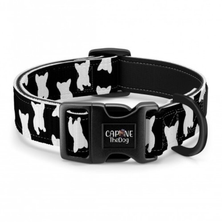 Collar regulable CaponeTheDog para perros estampado Frenchies, , large image number null