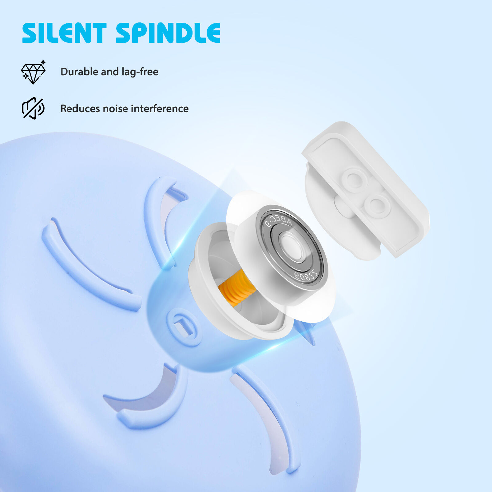 Nobleza - NOBLEZA RUEDA SILENCIOSA AZUL PARA H&Aacute;MSTERS, , large Imagen numero 2