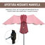 Outsunny Sombrilla de Terraza Exterior Parasol Grande 4,6x2,7m Sombrilla de Jardín con Manivela Manual Resistente al Agua y Protección Solar para Terraza Playa Piscina Rojo, , large indicador imagen numero 5