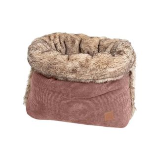 Pet and Co Bolsa De Cama De Cordón (Piel Sintética) Rosa Polvo Snuggle Perros