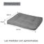 HOME MERCURY- Cama de Mascota, Colchón para Perro, Colchoneta Reversible Estampada Relleno de Espuma para Interior y Exterior. (Small, Gris), , large indicador imagen numero 5