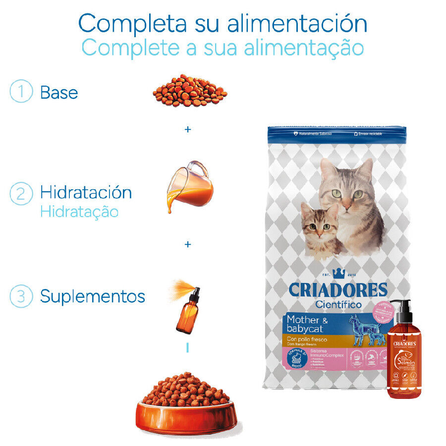 Criadores Cient&iacute;fico Mother&BabyCat pollo pienso para gatos, , large Imagen numero 8