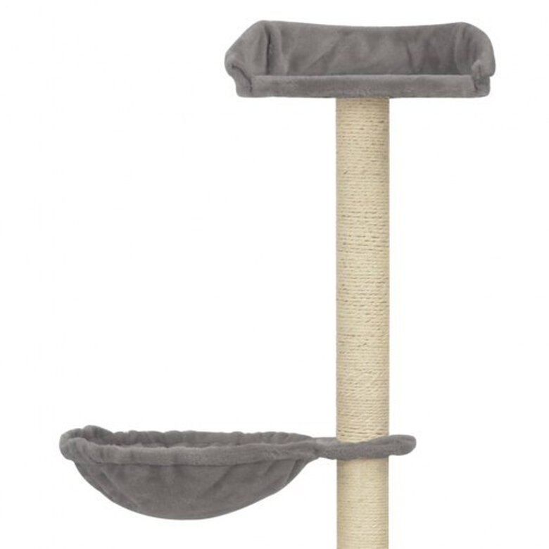Rascador con postes de sisal para gatos color Gris, , large image number null
