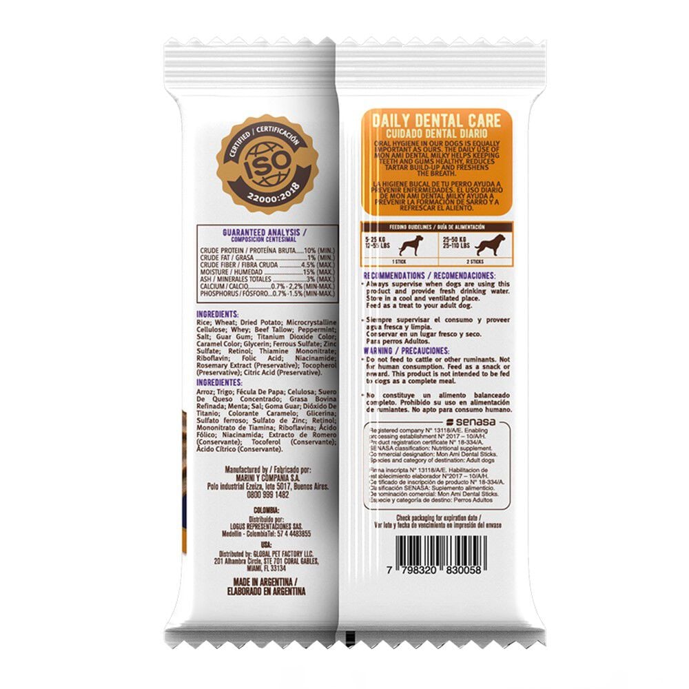 Mon Ami Dental Stick Cuidado Dental para perros thumbnail