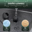 Outsunny Base de Sombrilla Rellenable de Agua 28 kg o Arena 40 kg Soporte de Parasol Octagonal Apto para Postes de 38mm 48 mm para Jardín Terraza Ø60x36 cm Negro, , large indicador imagen numero 5