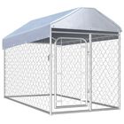 Perrera de exterior con toldo para mascotas color Plateado, , large image number null