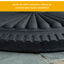 Outsunny Base para Sombrilla de Jardín Peso Neto 15 kg Soporte de Parasol Apto para Postes de 35mm/38mm/48mm Rellena de Cemento Metal para Terraza Exterior Ø49x32 cm Negro, , large indicador imagen numero 5