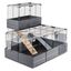 Ferplast multipla double caseta gris para roedores, , large indicador imagen numero 2