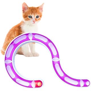 El Ático Pets Serpiente Circuito Interactivo Pelota Rueda para Gatos 